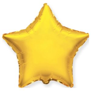 Шар звезда «Золото» 46 см