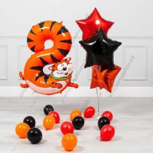 Шары на День рождения ребенка 8 лет, сет Кот, 1 шт