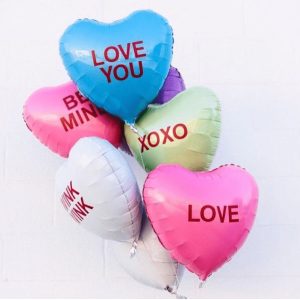 Воздушные фольгированные шарики с надписями 1 шт. 45 см.*