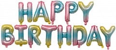Набор шаров-букв "Happy Birthday" градиент 41 см