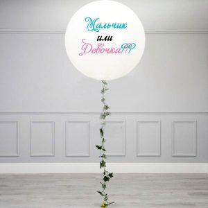 Большой шар-сюрприз «Мальчик или Девочка» (90 см.) с декором 1 шт
