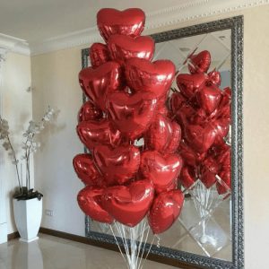 Фонтан воздушных шаров «Большая любовь» 15 шт.