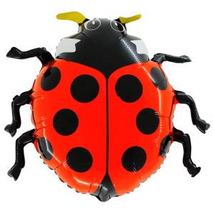 Шар (76 см) Фигура, Божья коровка, Красный.