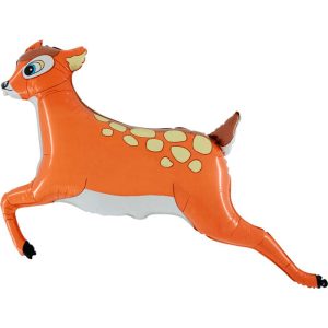 Шар (91 см) Фигура, Газель, Коричневый.