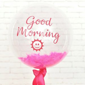 Шар прозрачный (61 см.) Bubble, Good morning! 1 шт.