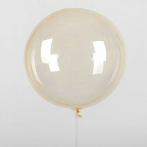 Шар прозрачный оранжевый (61 см.) Bubble. 1 шт.