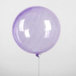 Шар прозрачный сиреневый (61 см.) Bubble. 1 шт.