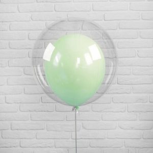 Шар в шаре зеленый (61 см.) Bubble. 1 шт.