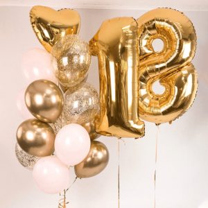 Набор шаров «Доченьке 18 лет»