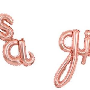 (16''/41 см) Мини-Надпись "It`s a Girl", Розовое Золото