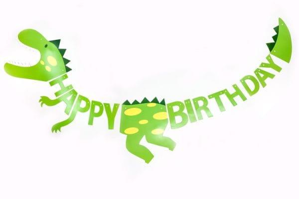 Гирлянда Динозавр, Happy Birthday, 300 см