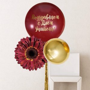 Набор шаров “Поздравляем с днём учителя”